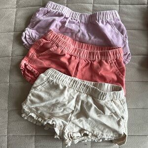 Bundle of 5 shorts girl 12 months